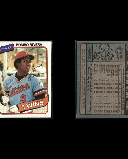 Minnesota Twins 1980 Topps Baseball 41-Card Lot Topps VG