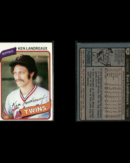 Minnesota Twins 1980 Topps Baseball 41-Card Lot Topps VG