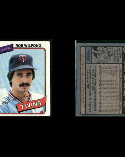 Minnesota Twins 1980 Topps Baseball 41-Card Lot Topps VG