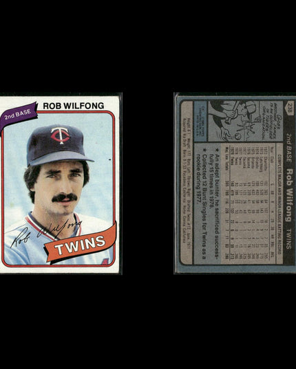 Minnesota Twins 1980 Topps Baseball 41-Card Lot Topps VG