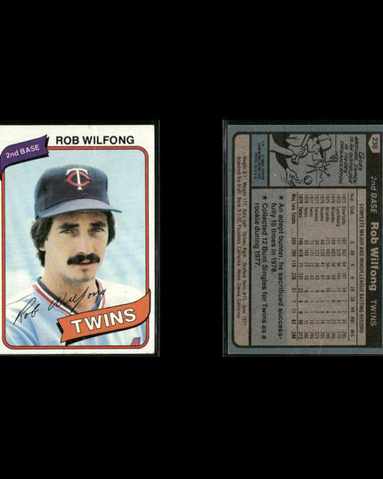 Minnesota Twins 1980 Topps Baseball 41-Card Lot Topps VG