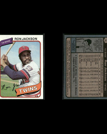 Minnesota Twins 1980 Topps Baseball 41-Card Lot Topps VG