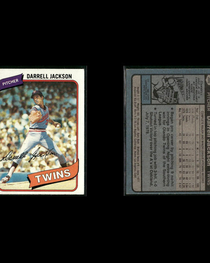 Minnesota Twins 1980 Topps Baseball 41-Card Lot Topps VG