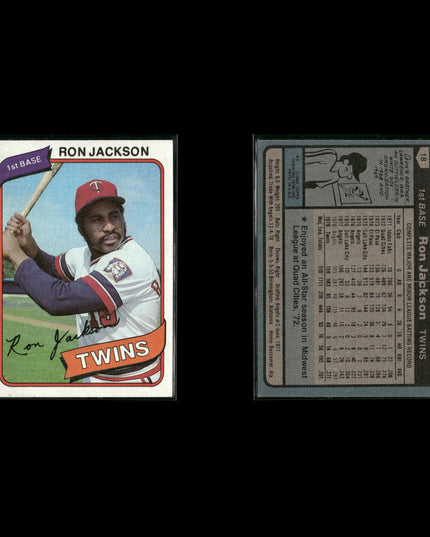 Minnesota Twins 1980 Topps Baseball 41-Card Lot Topps VG