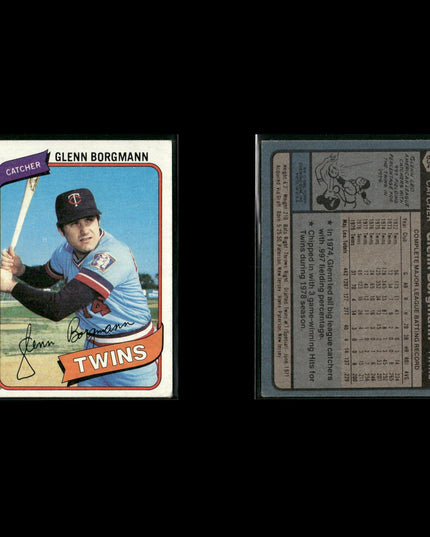 Minnesota Twins 1980 Topps Baseball 41-Card Lot Topps VG