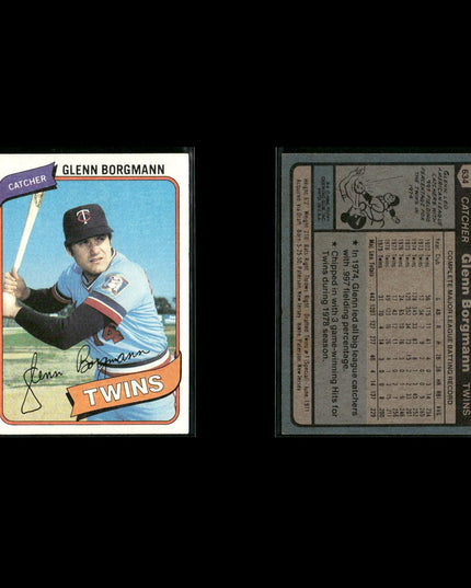 Minnesota Twins 1980 Topps Baseball 41-Card Lot Topps VG