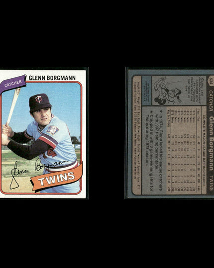 Minnesota Twins 1980 Topps Baseball 41-Card Lot Topps VG