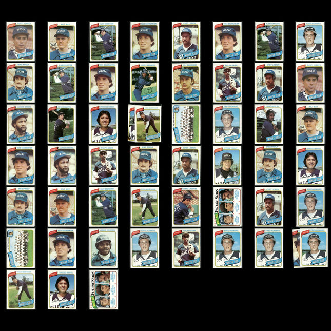 Chicago White Sox 1980 Topps Baseball 51-Card Lot Topps VG