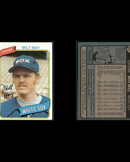 Chicago White Sox 1980 Topps Baseball 51-Card Lot Topps VG