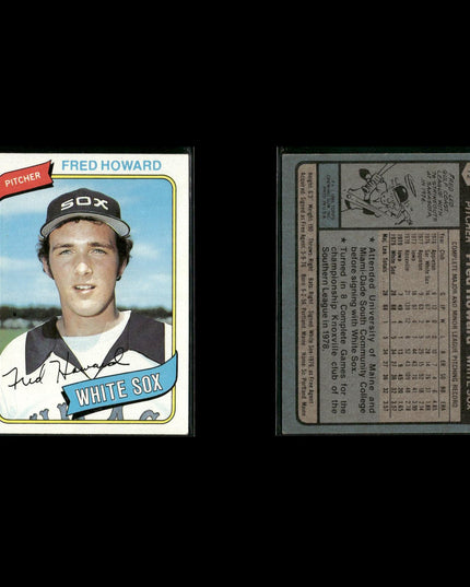 Chicago White Sox 1980 Topps Baseball 51-Card Lot Topps VG