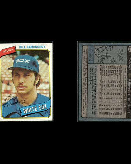 Chicago White Sox 1980 Topps Baseball 51-Card Lot Topps VG