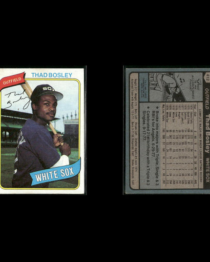 Chicago White Sox 1980 Topps Baseball 51-Card Lot Topps VG