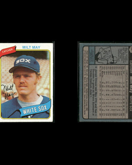 Chicago White Sox 1980 Topps Baseball 51-Card Lot Topps VG