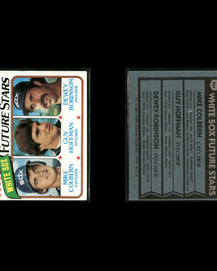Chicago White Sox 1980 Topps Baseball 51-Card Lot Topps VG