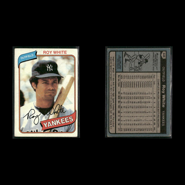 New York Yankees 1980 Topps Baseball 40-Card Lot Topps VG