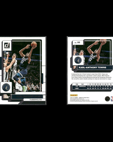 Karl Anthony Towns Minnesota Timberwolves Basketball 8-Card Lot Panini EX