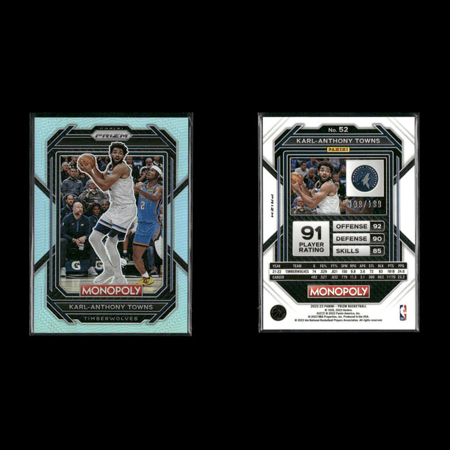 Karl Anthony Towns Minnesota Timberwolves Basketball 39-Card Lot Panini EX