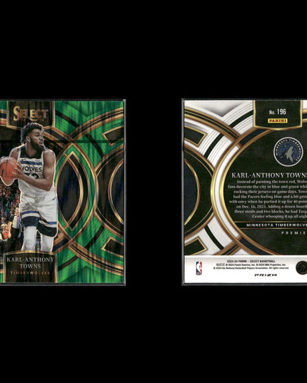 Karl Anthony Towns Minnesota Timberwolves Basketball 39-Card Lot Panini EX