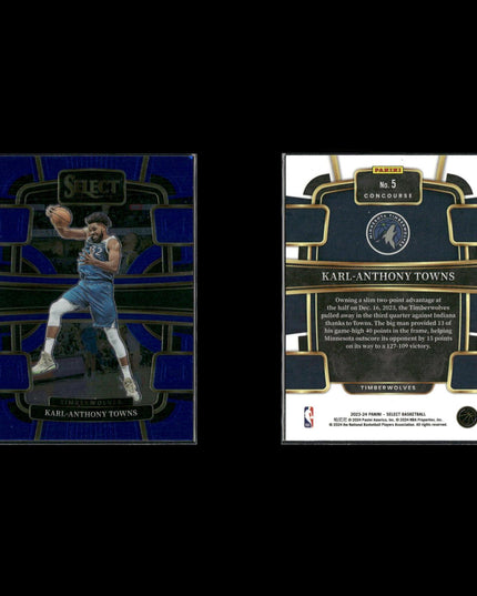 Karl Anthony Towns Minnesota Timberwolves Basketball 39-Card Lot Panini EX