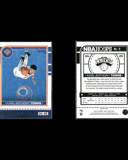 Karl Anthony Towns Minnesota Timberwolves Basketball 39-Card Lot Panini EX