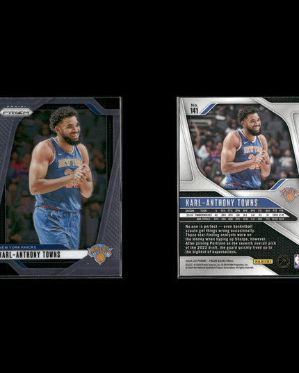 Karl Anthony Towns Minnesota Timberwolves Basketball 39-Card Lot Panini EX