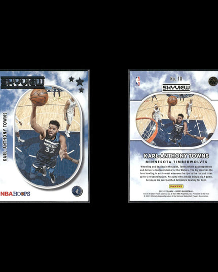 Karl Anthony Towns Minnesota Timberwolves Basketball 39-Card Lot Panini EX