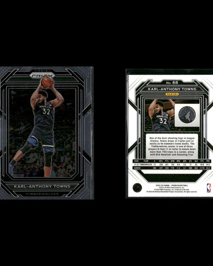 Karl Anthony Towns Minnesota Timberwolves Basketball 39-Card Lot Panini EX