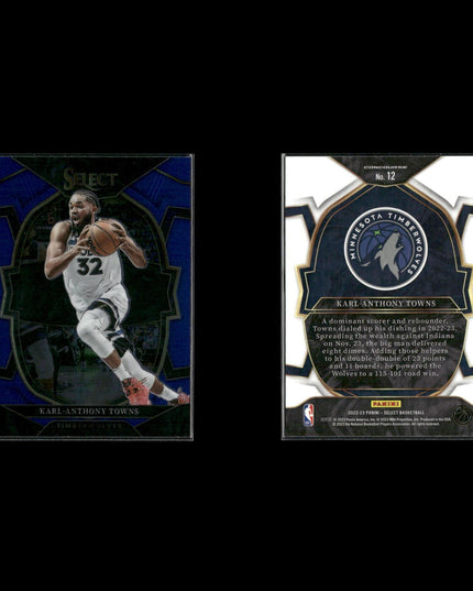 Karl Anthony Towns Minnesota Timberwolves Basketball 39-Card Lot Panini EX