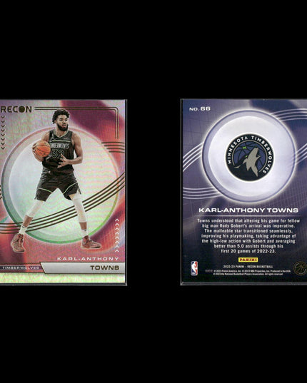 Karl Anthony Towns Minnesota Timberwolves Basketball 39-Card Lot Panini EX