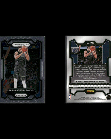 Karl Anthony Towns Minnesota Timberwolves Basketball 39-Card Lot Panini EX