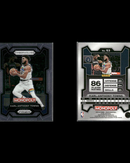 Karl Anthony Towns Minnesota Timberwolves Basketball 12-Card Lot Panini EX