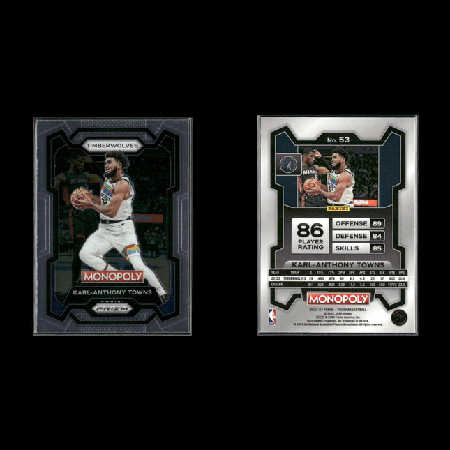 Karl Anthony Towns Minnesota Timberwolves Basketball 12-Card Lot Panini EX