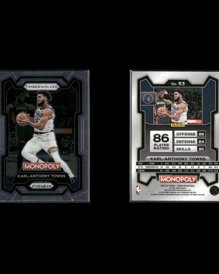 Karl Anthony Towns Minnesota Timberwolves Basketball 12-Card Lot Panini EX