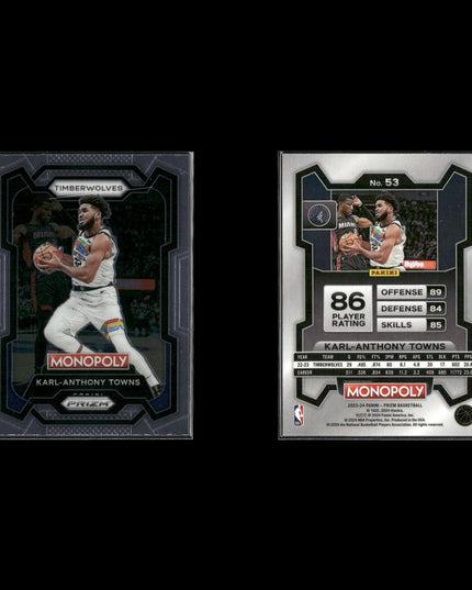 Karl Anthony Towns Minnesota Timberwolves Basketball 12-Card Lot Panini EX