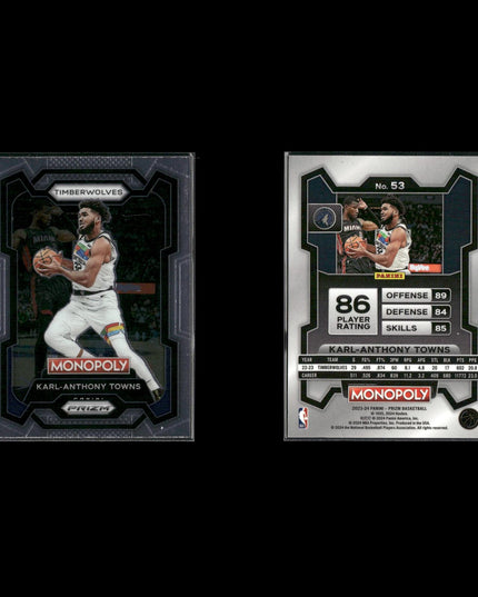 Karl Anthony Towns Minnesota Timberwolves Basketball 12-Card Lot Panini EX