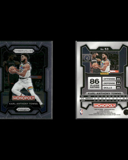 Karl Anthony Towns Minnesota Timberwolves Basketball 12-Card Lot Panini EX