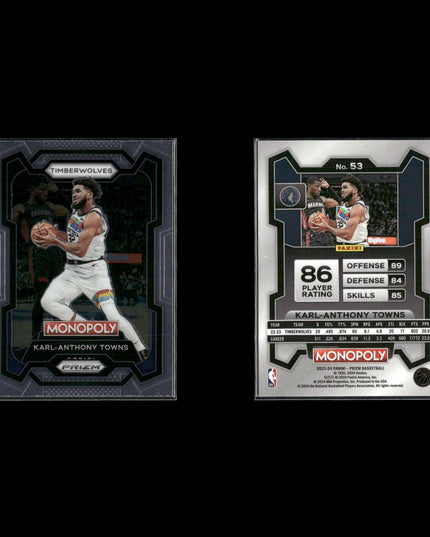 Karl Anthony Towns Minnesota Timberwolves Basketball 12-Card Lot Panini EX