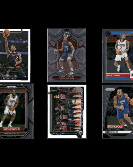 Kawhi Leonard San Antonio Spurs Basketball 6-Card Lot Panini EX