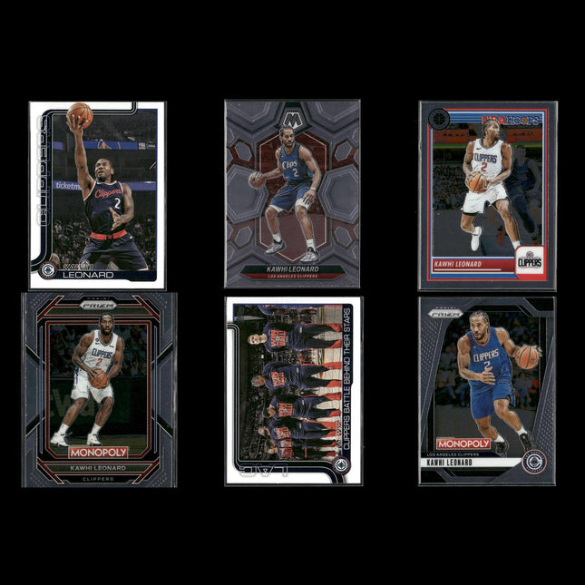 Kawhi Leonard San Antonio Spurs Basketball 6-Card Lot Panini EX