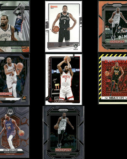 Kevin Durant Oklahoma City Thunder Basketball 8-Card Lot Panini EX