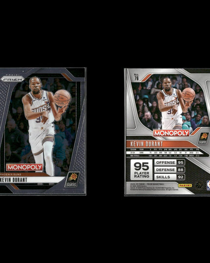 Kevin Durant Oklahoma City Thunder Basketball 8-Card Lot Panini EX