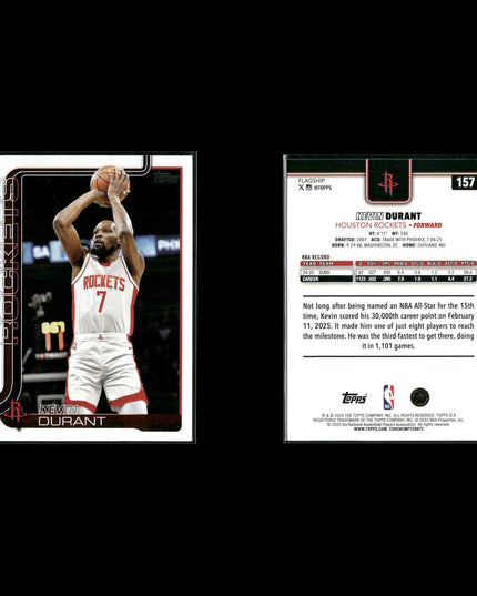 Kevin Durant Oklahoma City Thunder Basketball 8-Card Lot Panini EX