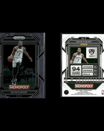 Kevin Durant Oklahoma City Thunder Basketball 8-Card Lot Panini EX