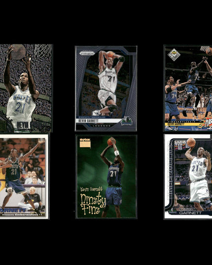 Kevin Garnett Minnesota Timberwolves Basketball 6-Card Lot Upper Deck EX