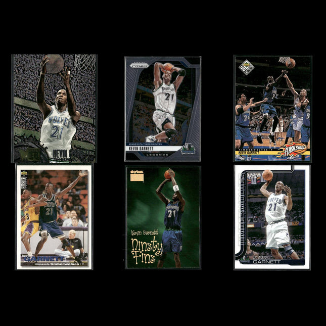 Kevin Garnett Minnesota Timberwolves Basketball 6-Card Lot Upper Deck EX