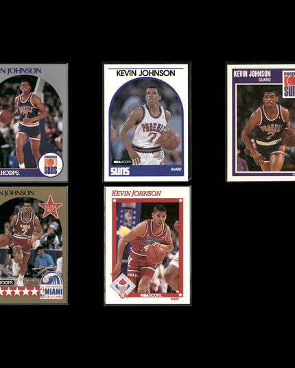 Kevin Johnson Phoenix Suns Basketball 5-Card Lot NBA Hoops EX