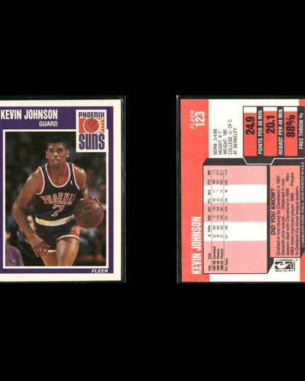 Kevin Johnson Phoenix Suns Basketball 5-Card Lot NBA Hoops EX