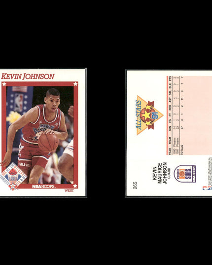 Kevin Johnson Phoenix Suns Basketball 5-Card Lot NBA Hoops EX
