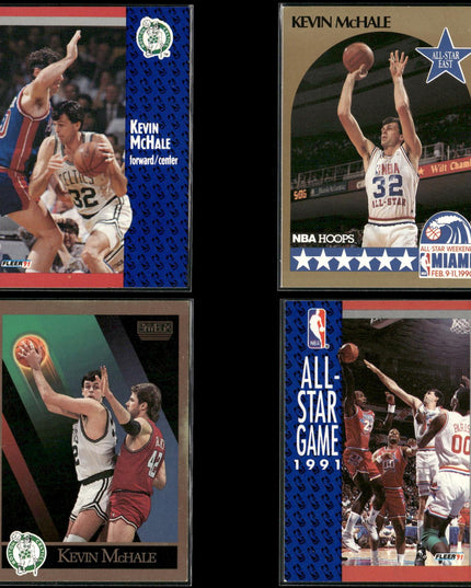 Kevin McHale Boston Celtics Basketball 4-Card Lot NBA Hoops EX
