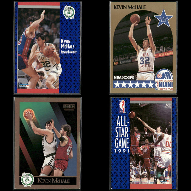 Kevin McHale Boston Celtics Basketball 4-Card Lot NBA Hoops EX